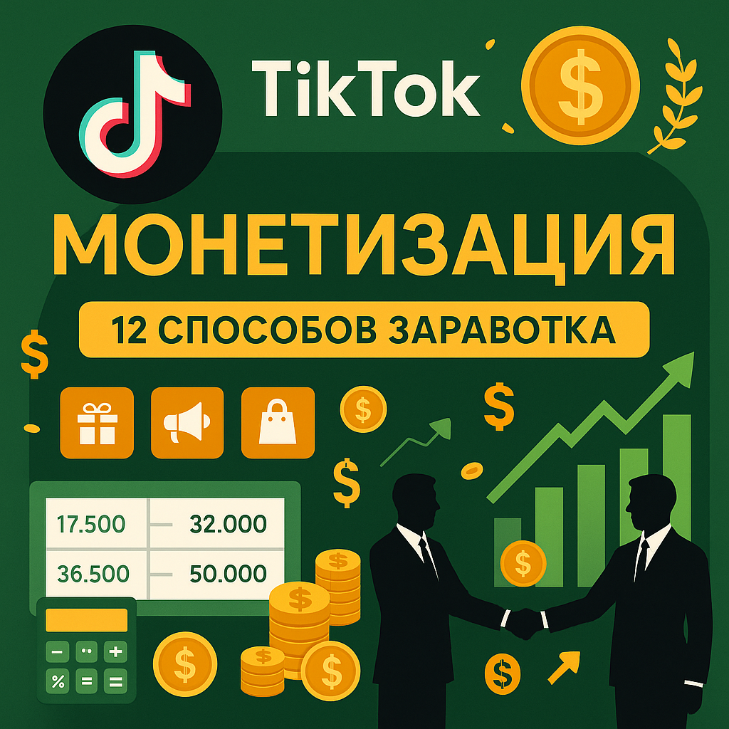 Монетизация TikTok: 12 способов заработка для криэйторов в 2025